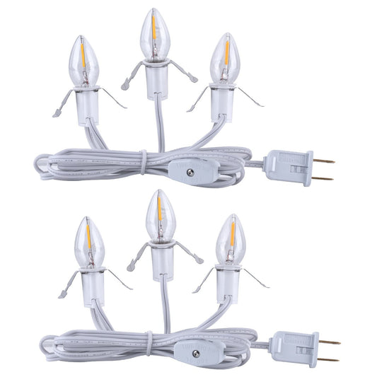 Accessory Cord with 3 C7 LED Light Bulbs