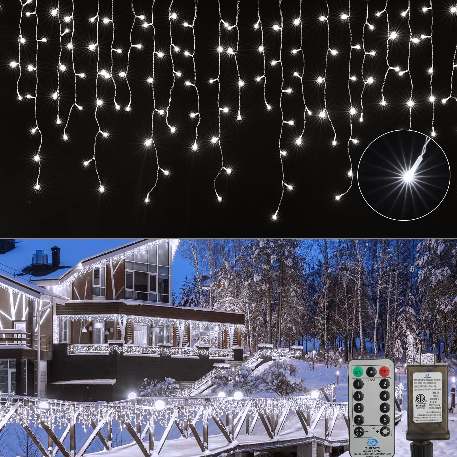 40 Feet / 81 Drops / 432 LED / Pure White