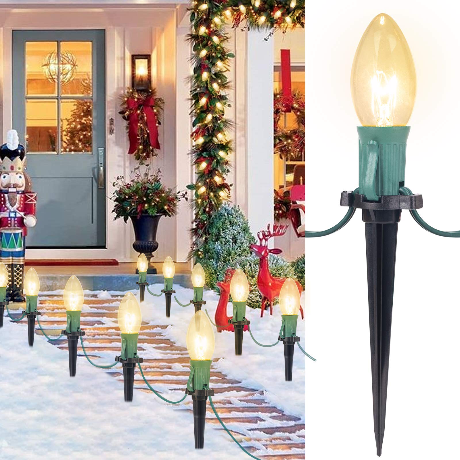 25.7 Feet / 20 ClearBulbs / Warm White