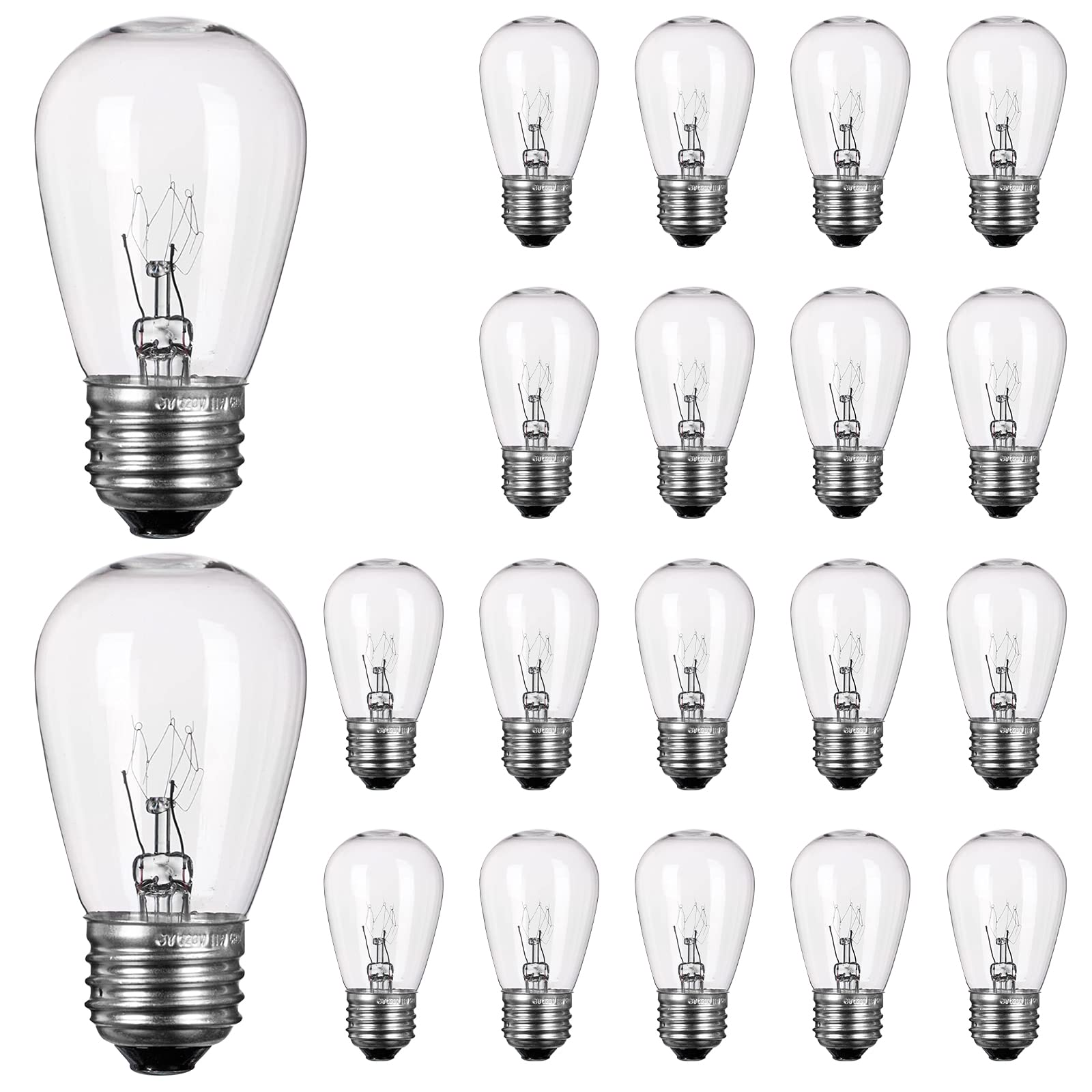 20 Count / Incandescent Bulbs / Warm White