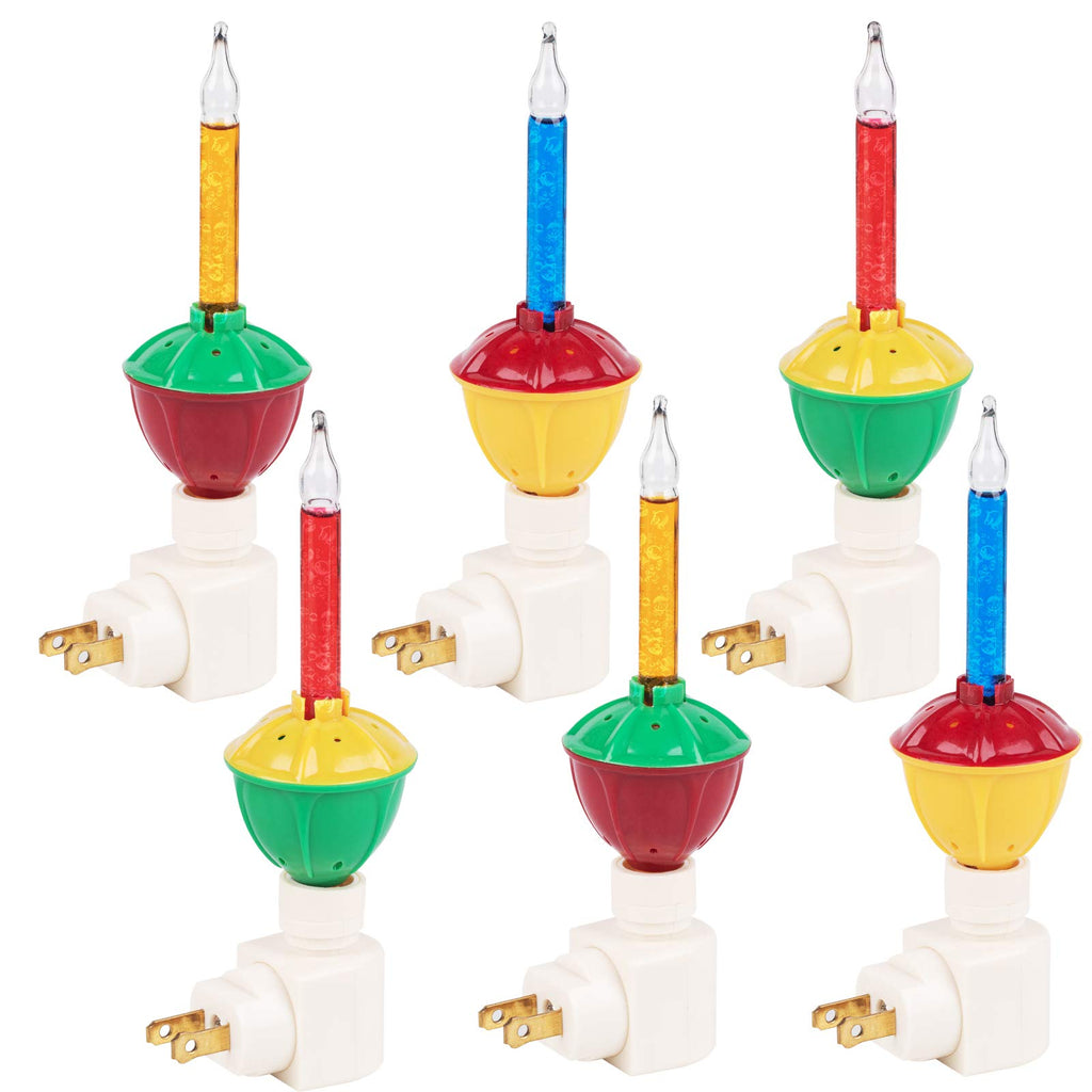 6 x Bubble Lights / Wall Plug