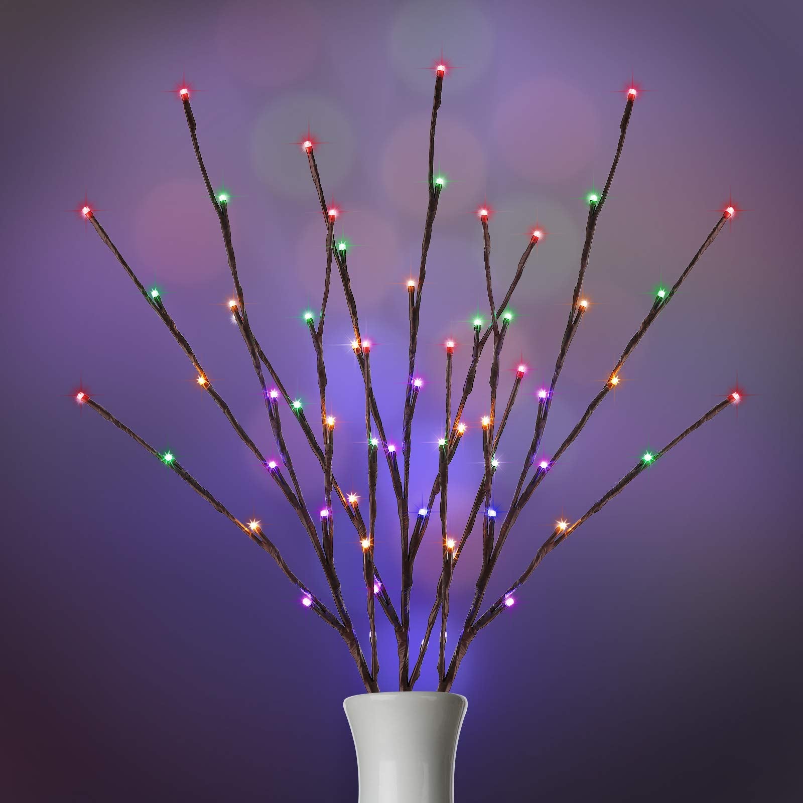 24 Inches / 3 Branches / 60 LED / Multicolor