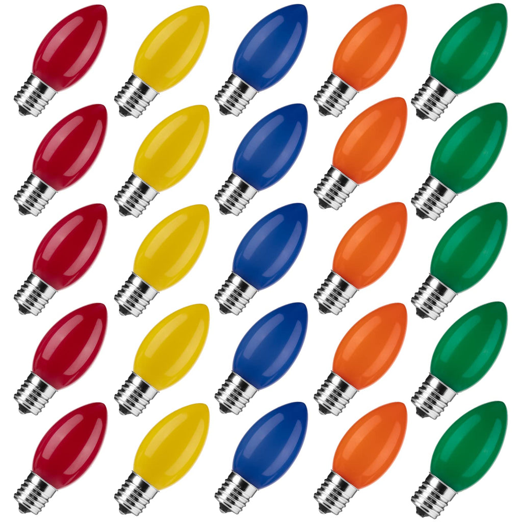 25 Count / Multicolor / Frosted