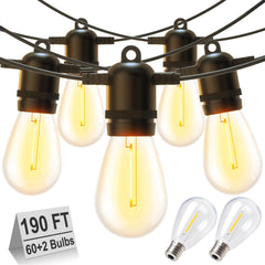 S14 LED Bulb String Lights, E17 Sockets