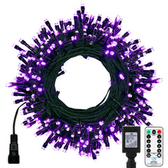 66 Feet / 200 LED / Purple / Black Wire