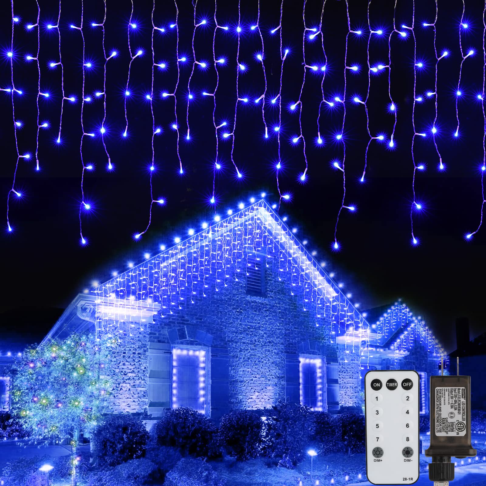 33 Feet / 72 Drops / 384 LED / Blue