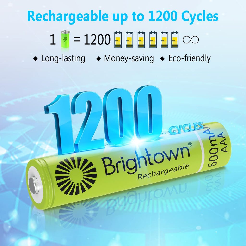 8 Count / 600mAh / AAA Battery