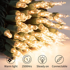 3 x 25 Feet / 100 Bulbs / Warm white