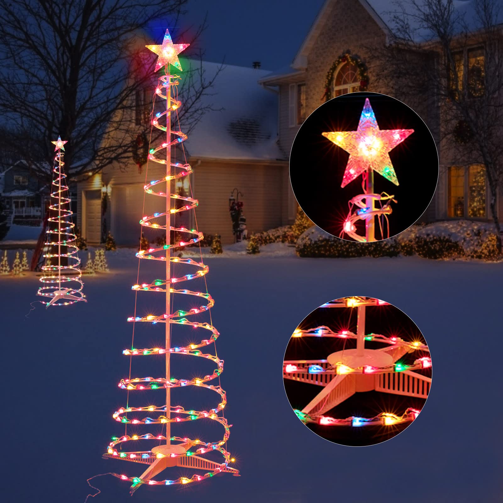 6 Feet / 200 Bulbs / Multicolor