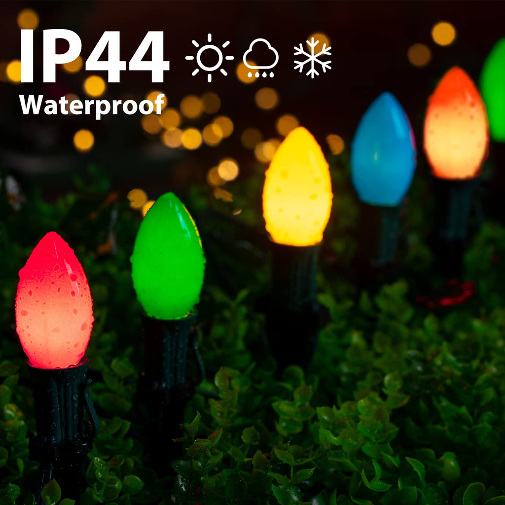25.7 Feet / 20 ClearBulbs / Ceramic Multicolor