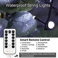 168 Feet / 600 LED / Pure White / Green Wire