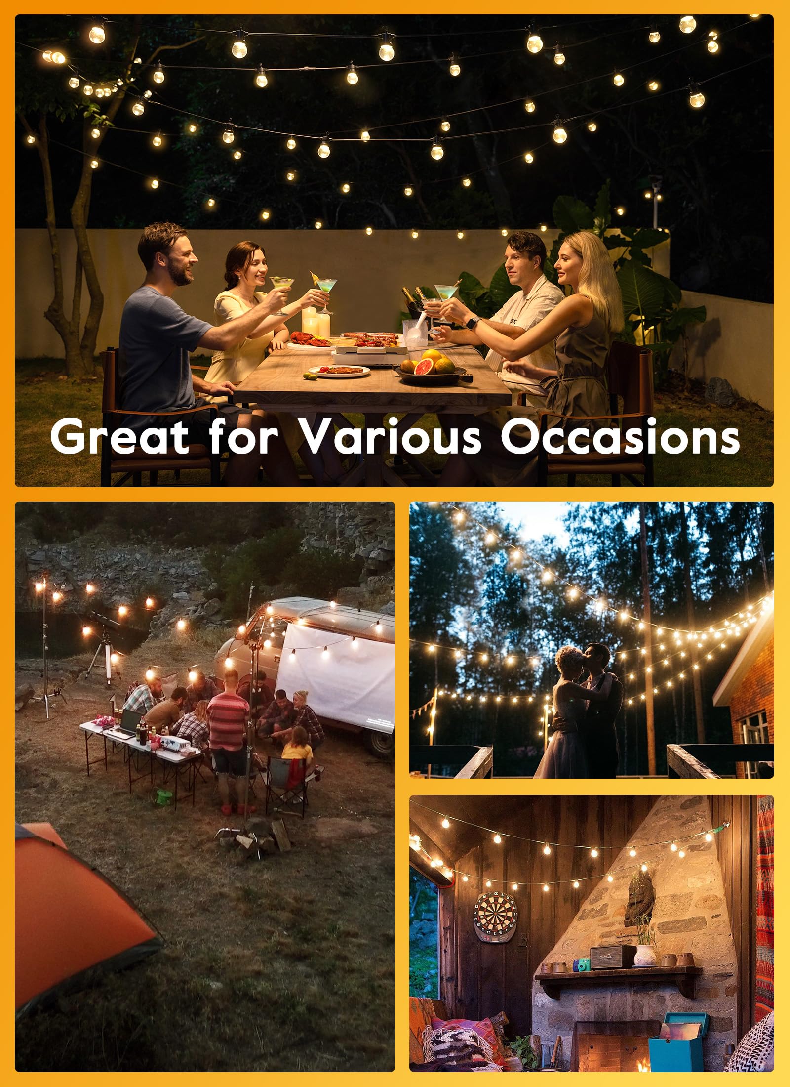 34FT / 10 LED / Warm White