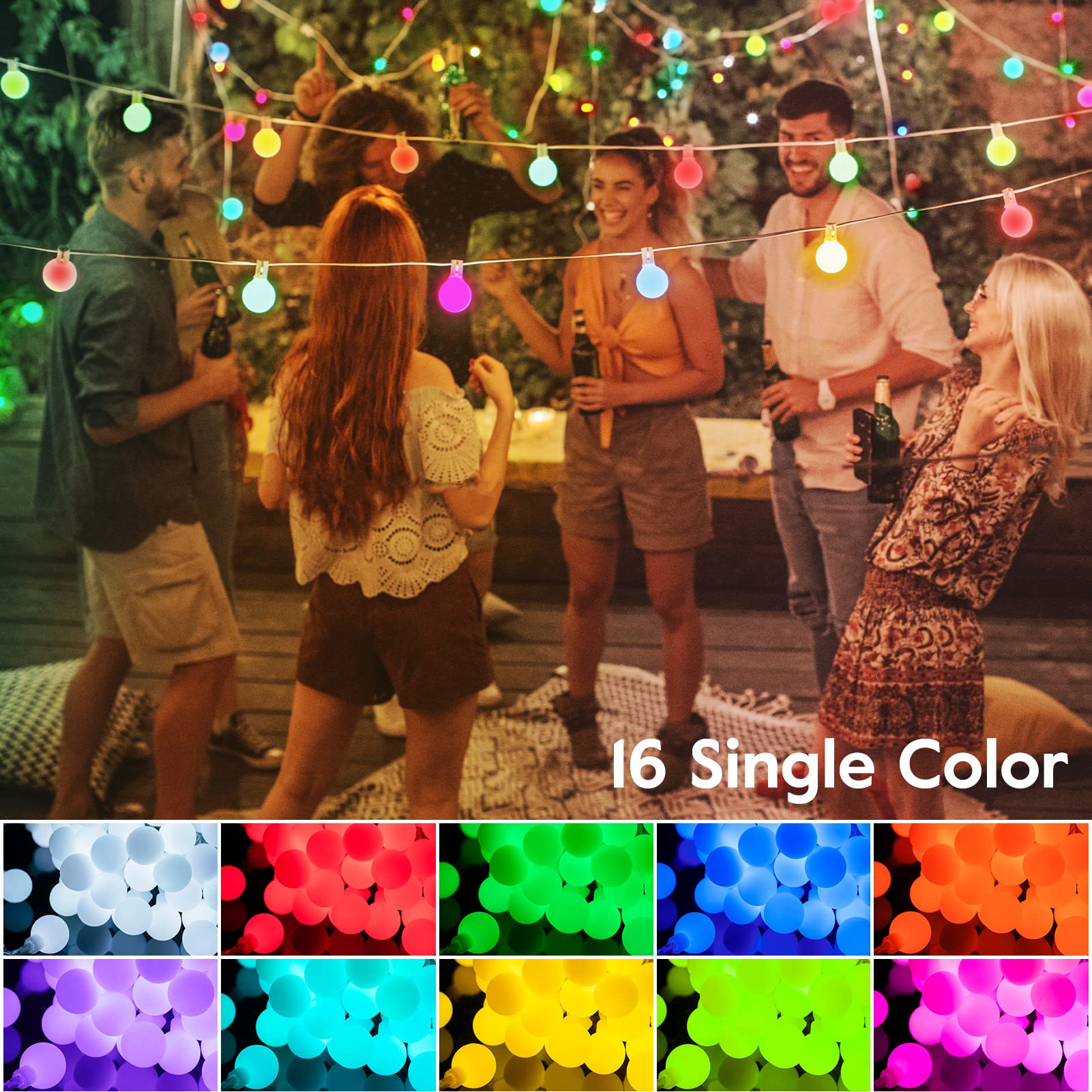 33 Feet / 100 LED / Multicolor + RGB / USB