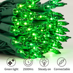 1 x 25 Feet / 100 Bulbs / Green
