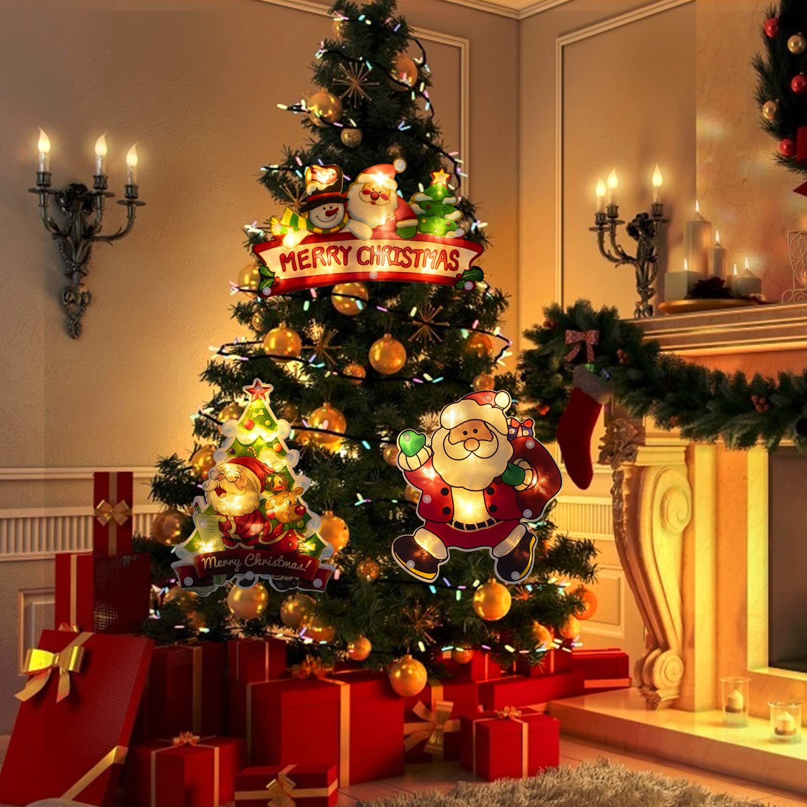 Santa / Tree / Merry Christmas