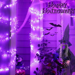 1 x 10 Feet / 200 LED / Purple / Black Wire