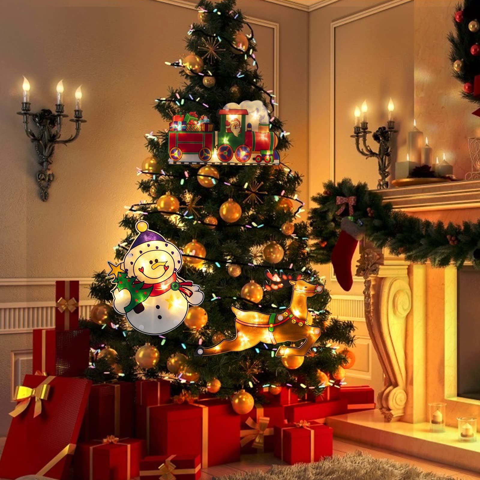 Reindeer / Snowman / Gifts Train