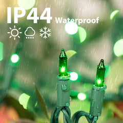 1 x 25 Feet / 100 Bulbs / Green