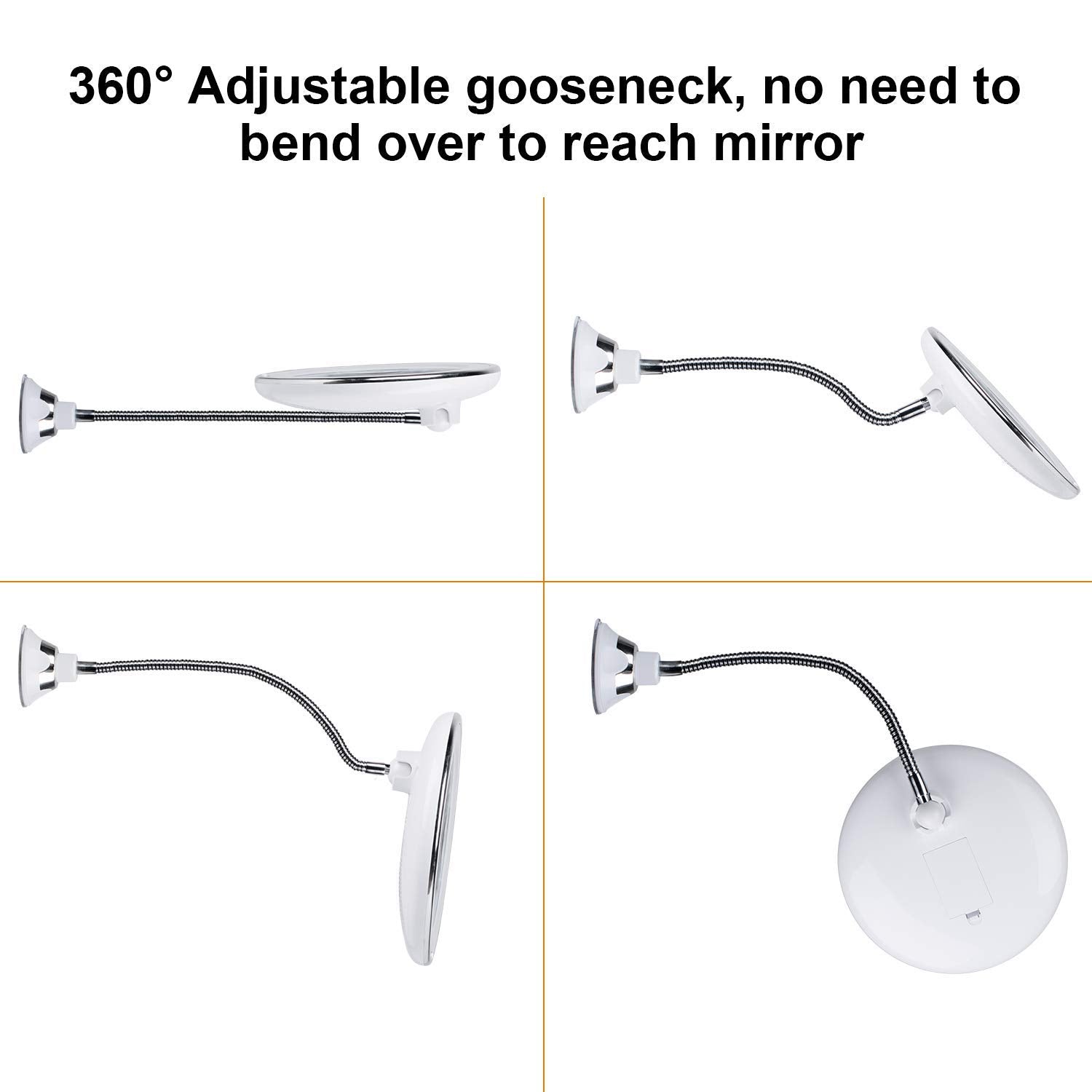 14 LED / Gooseneck Mirror