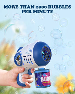 2 Bubble Guns / 2 Buble Bottles / Red & Blue