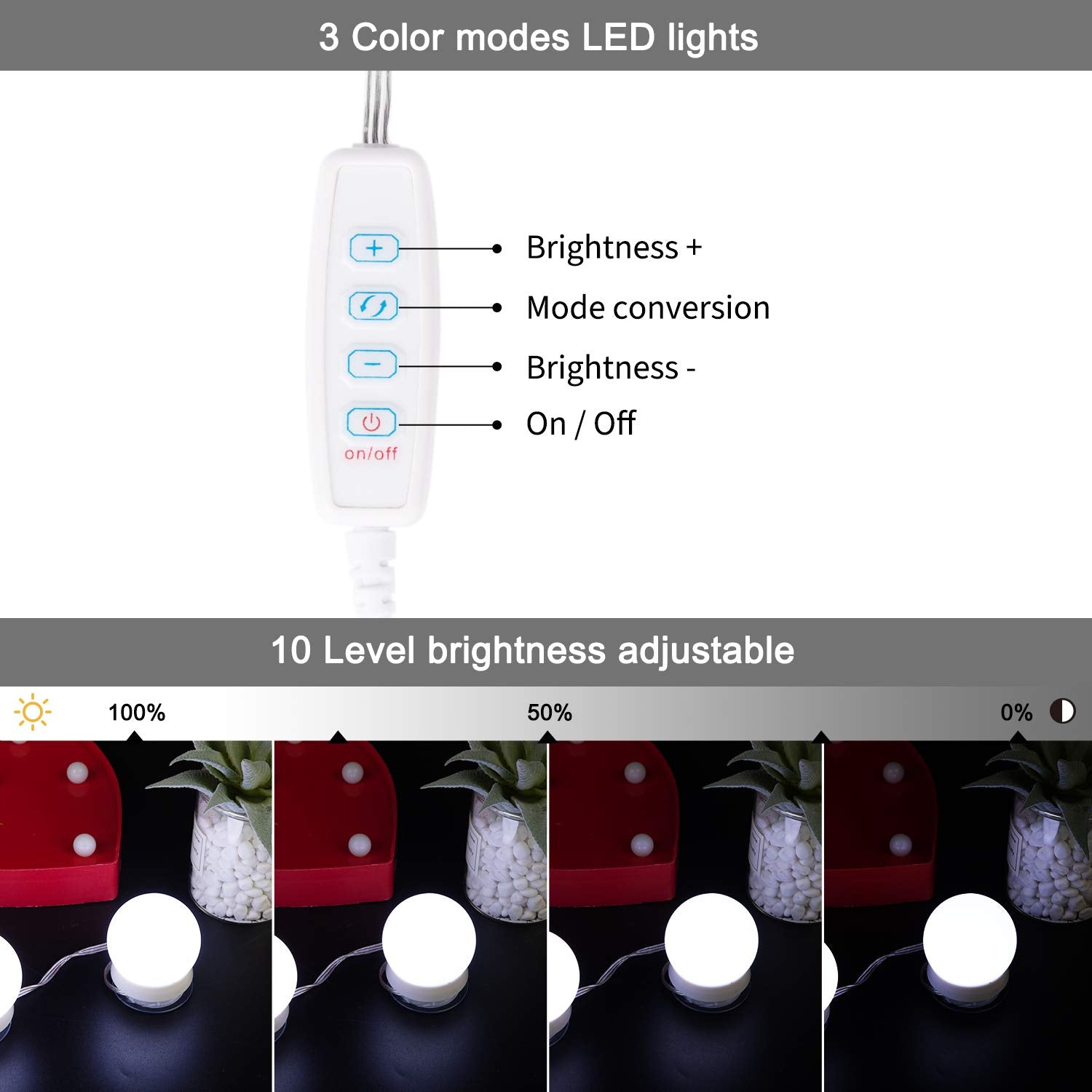 10 LED / 3 Colors