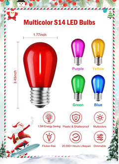 20 Count / LED Bulbs / Multicolor
