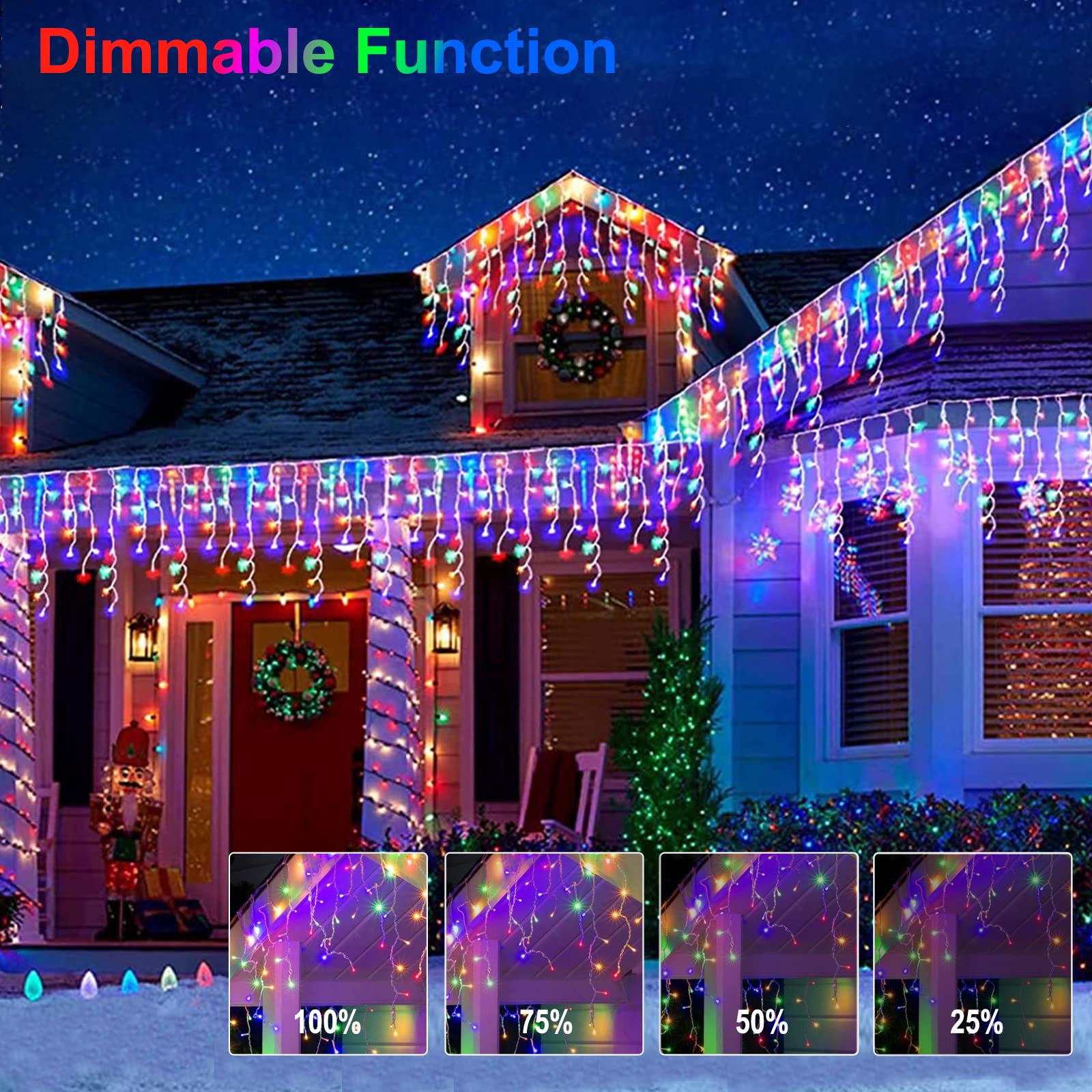 40 Feet / 81 Drops / 432 LED / Multicolor