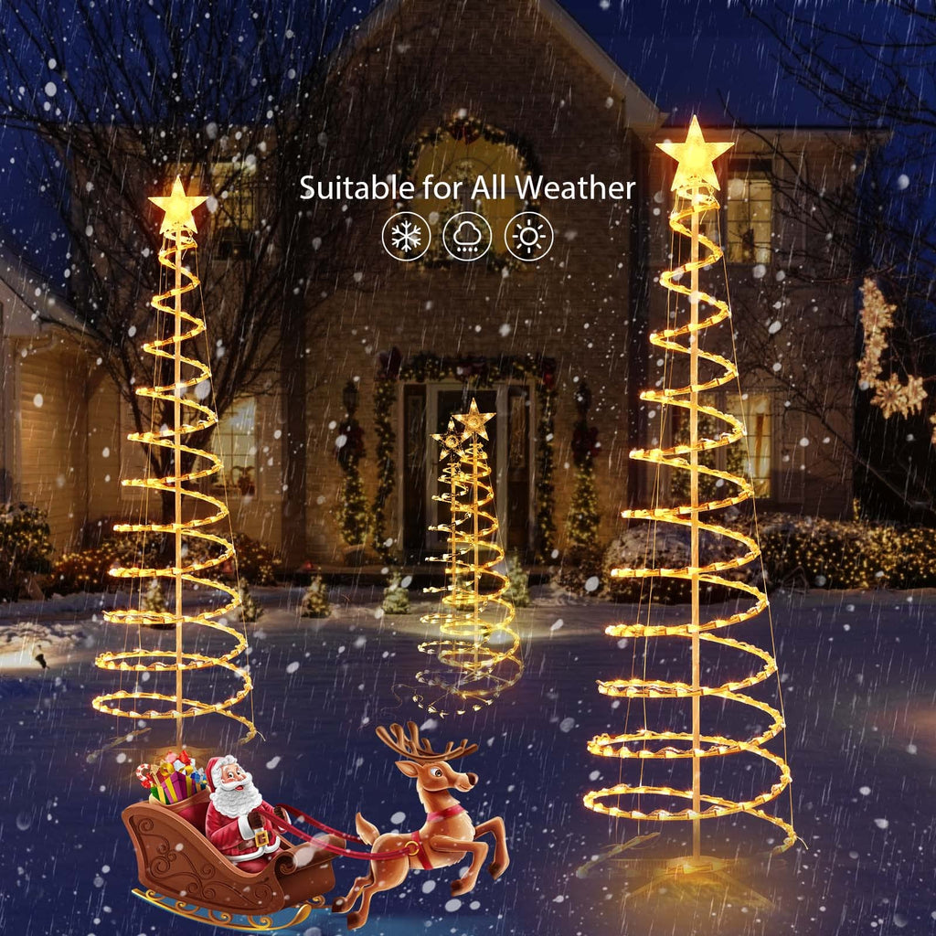 3 Pack / 3 ft + 4 ft + 6 ft / Warm White