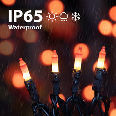 1 x 25 Feet / 100 Bulbs / Orange and Yellow