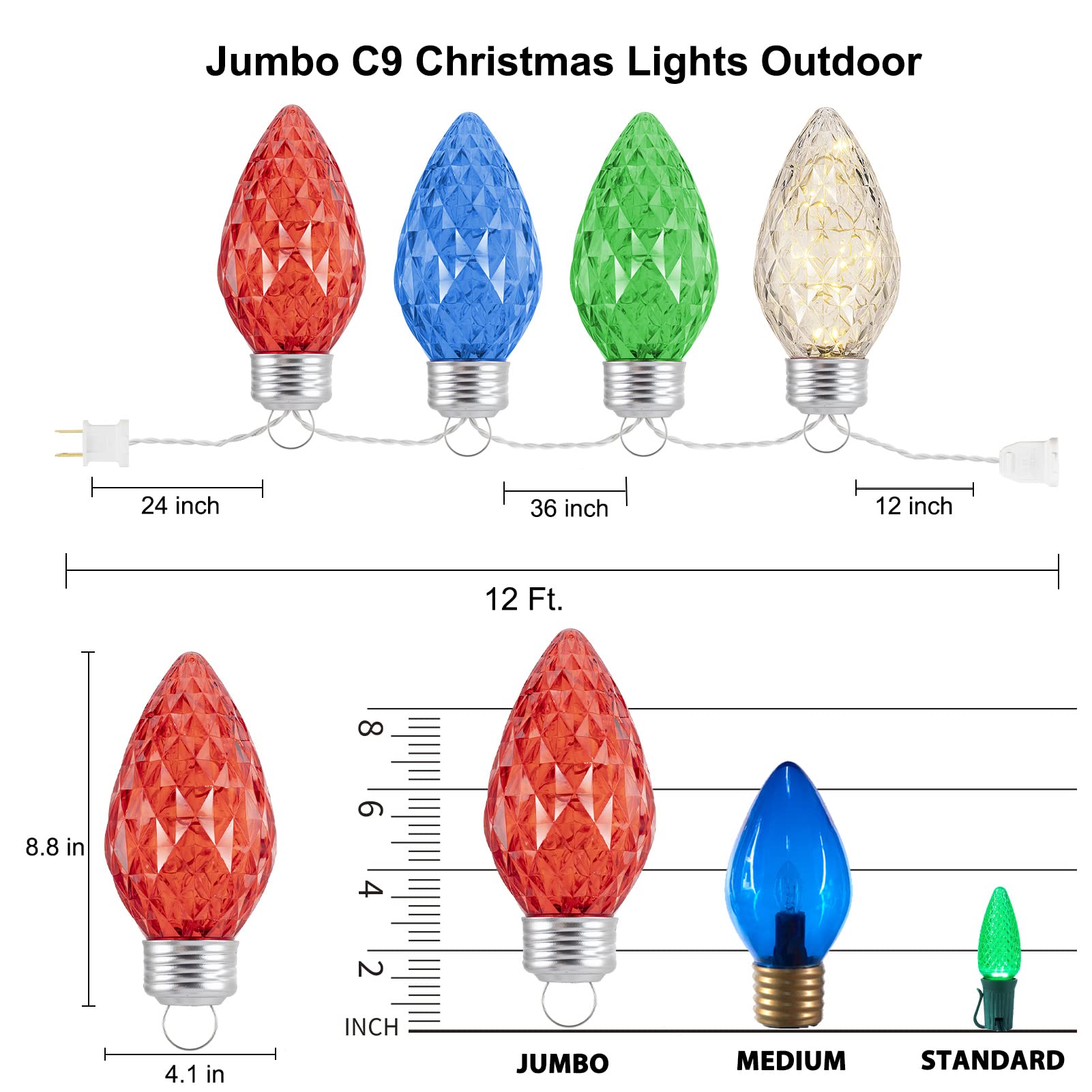 12 Feet / 10 LED