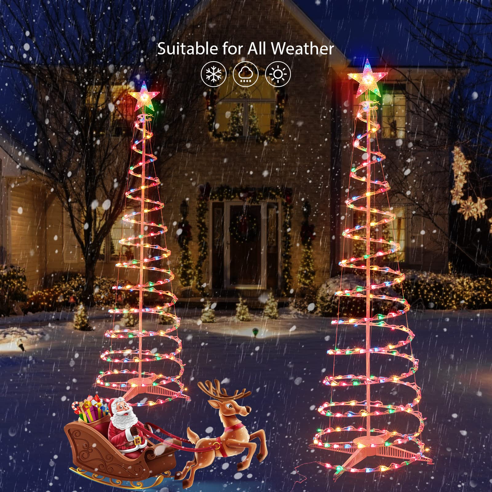 6 Feet / 200 Bulbs / Multicolor
