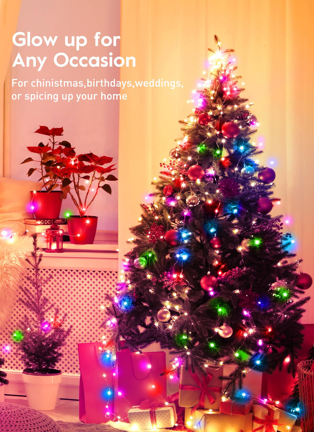 33 FT / 100 LED / Pink & Multicolor