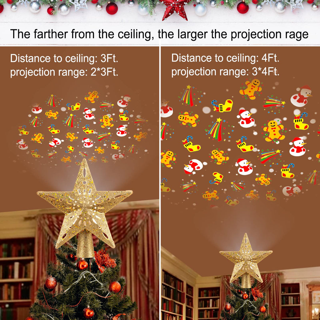 10 Inches / Golden Star Topper / 6 Switchable Films Projection