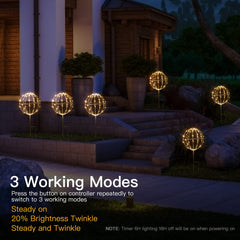 Christmas LED Starlight Sphere with Stake