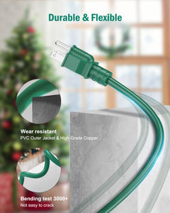 50 FT / 6 Outlets / Green