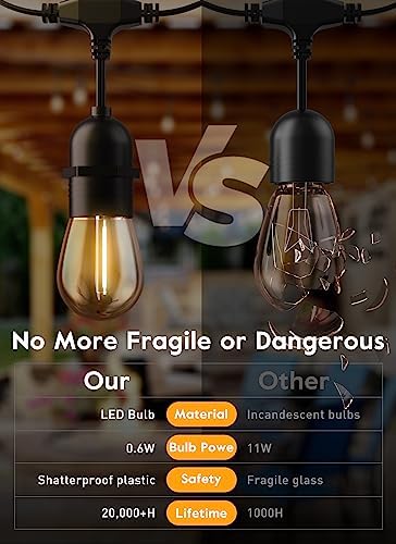 50 Count / LED Bulbs / Warm White