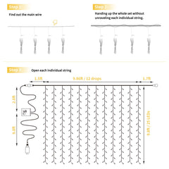 9.8 Feet / 300 LED / Pure White