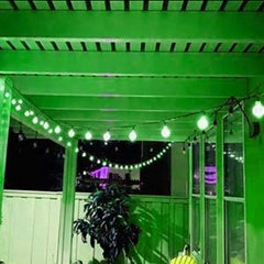 1 x 35 Feet / 60 LED / Crystal Globe / Green