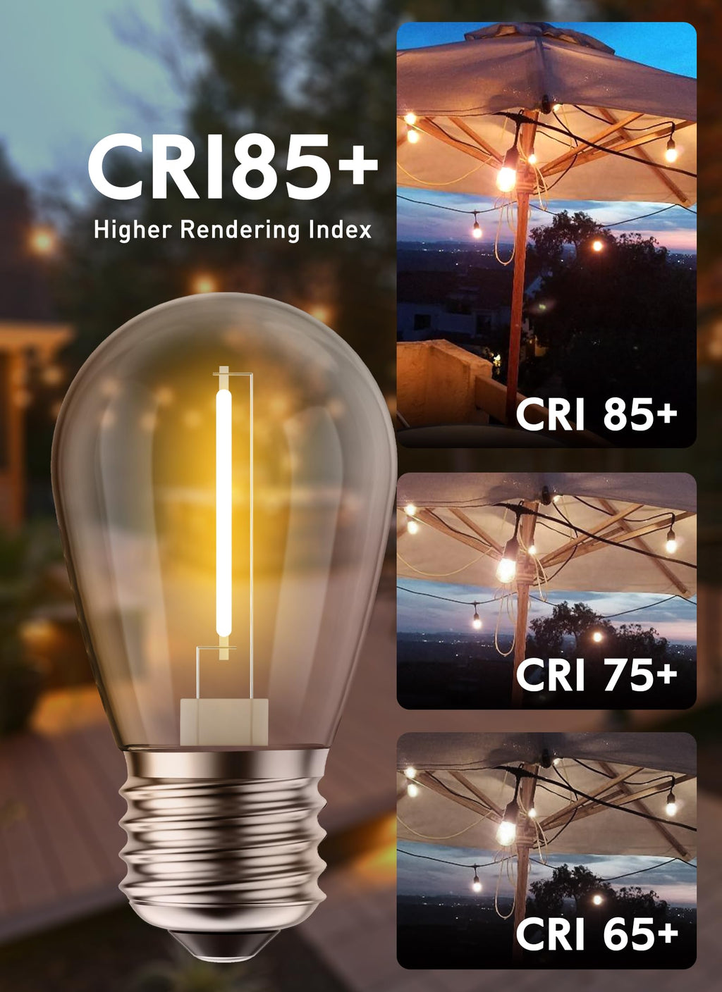 15 Count / LED Bulbs / Warm White