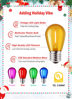20 Count / LED Bulbs / Multicolor