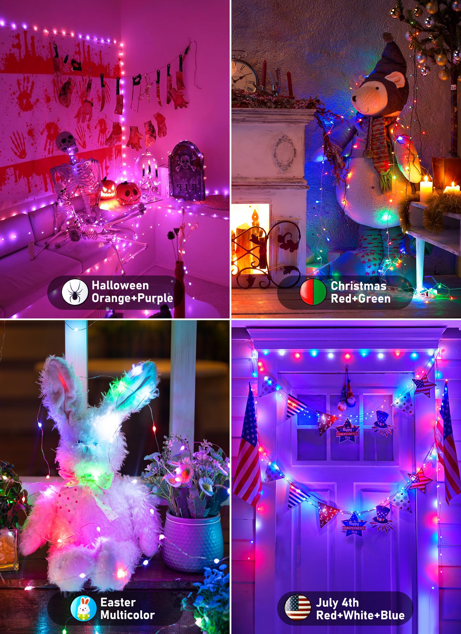 33 Feet / 100 LED / 9 Colors / 22 Modes