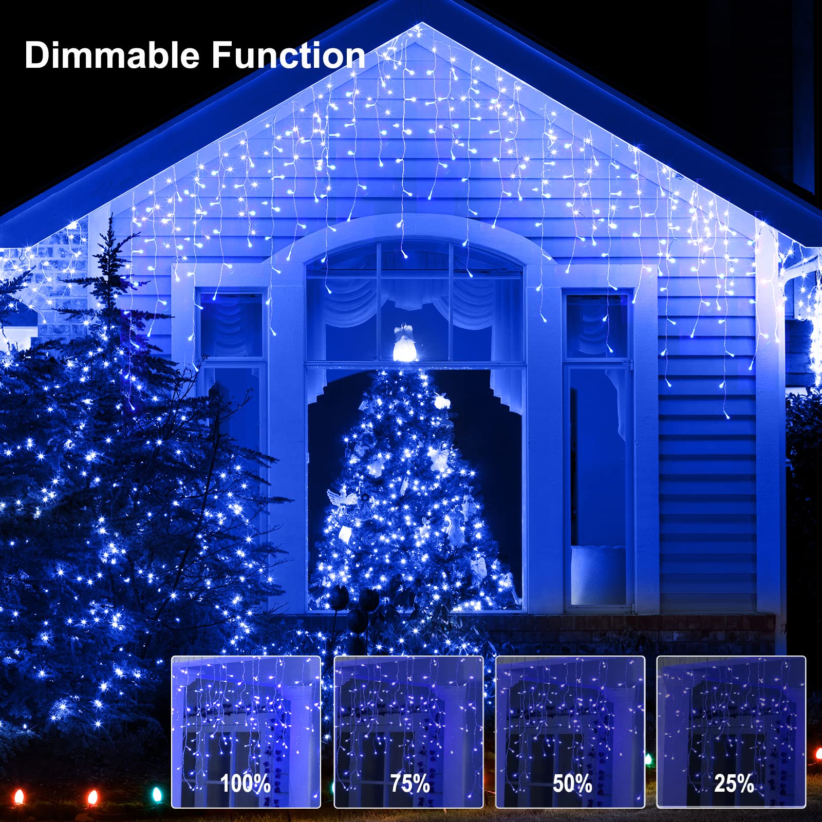 66 Feet / 138 Drops / 736 LED / Blue
