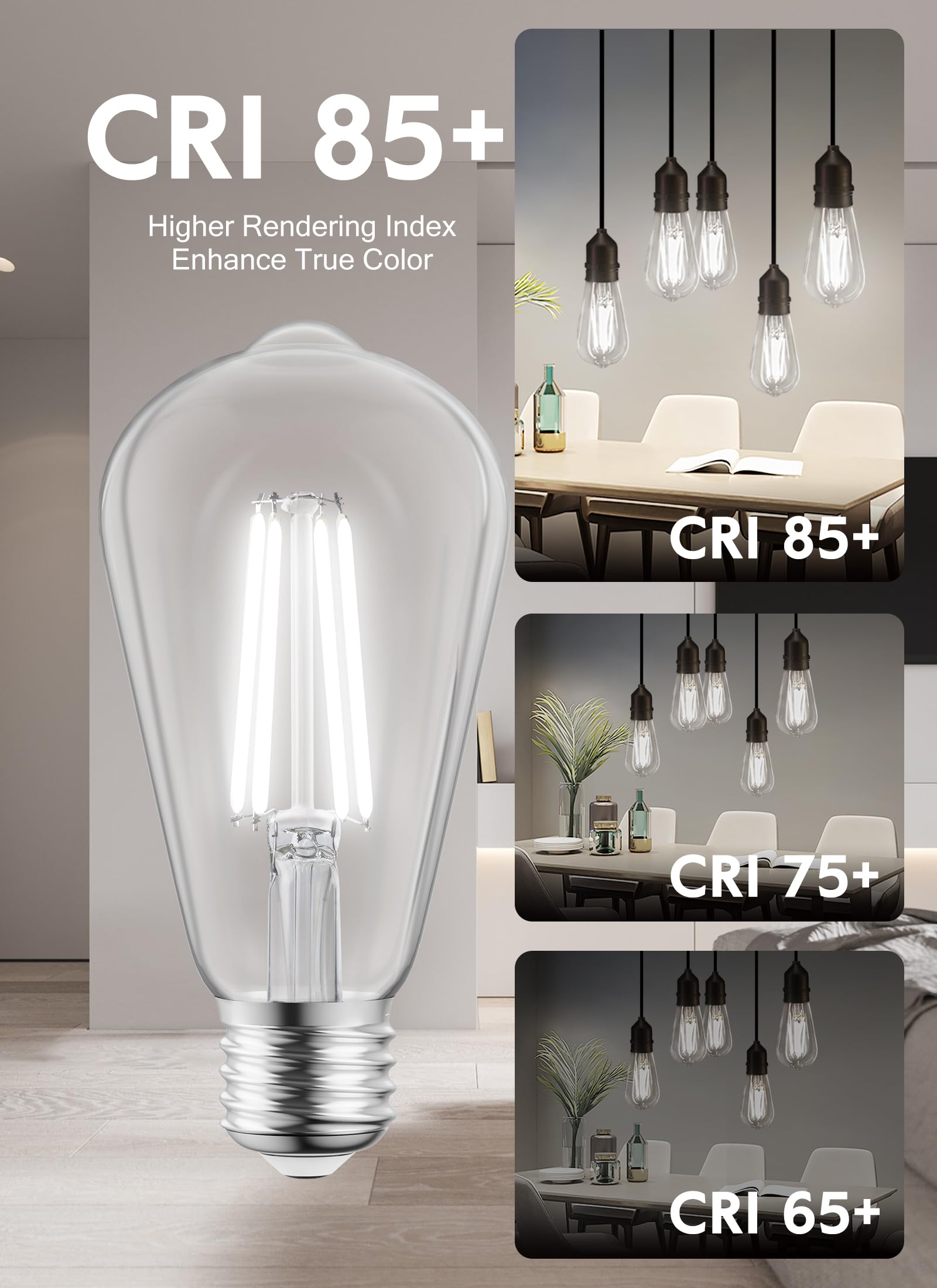 6 Count / LED Bulb / Pure White