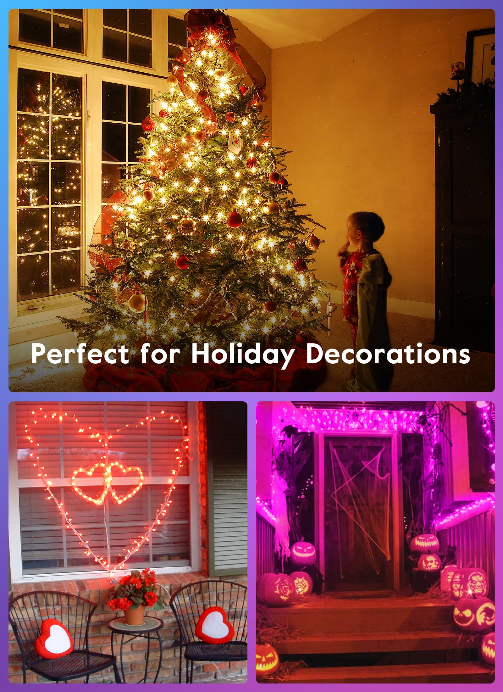33 Feet / 100 LED / 7 Colors / 11 Modes