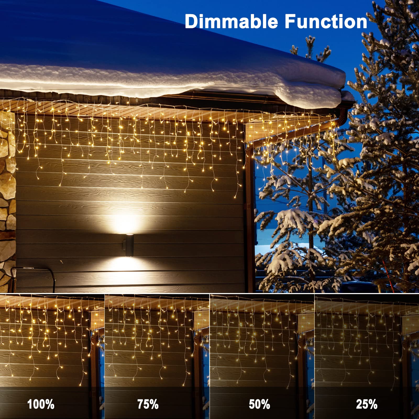 40 Feet / 81 Drops / 432 LED / Warm White