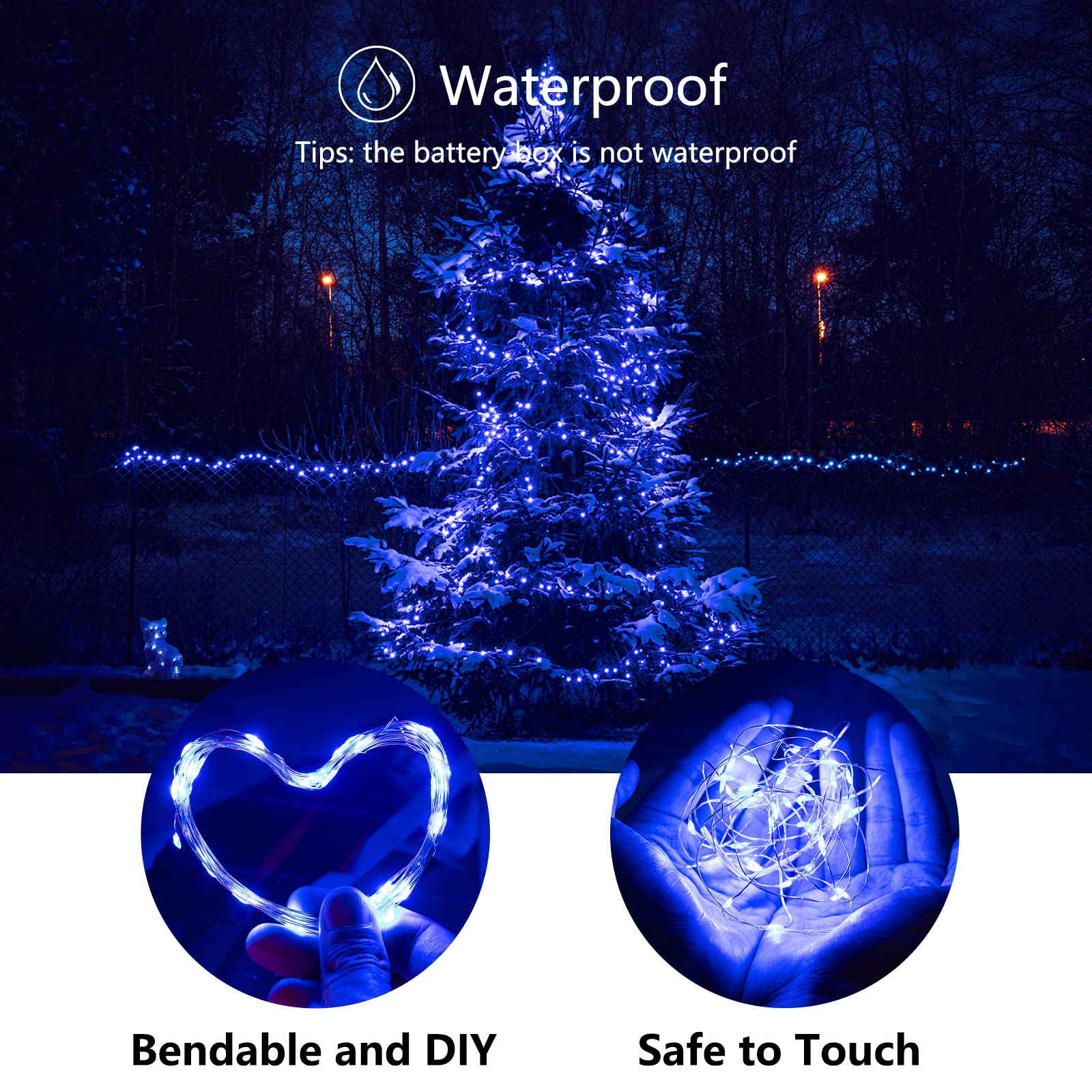 5 x 7 Feet / 20 LED / Blue