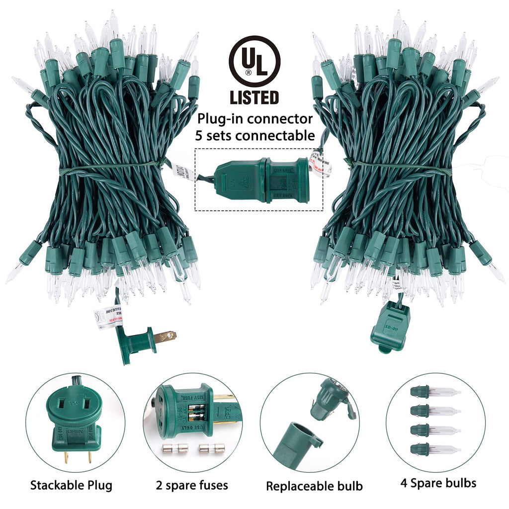 2 x 25 Feet / 100 Bulbs / Warm white