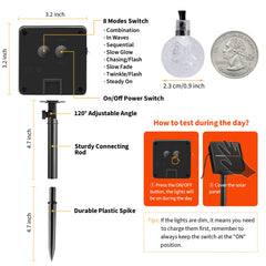 2 x 35 Feet / 60 LED / Crystal Globe / Orange