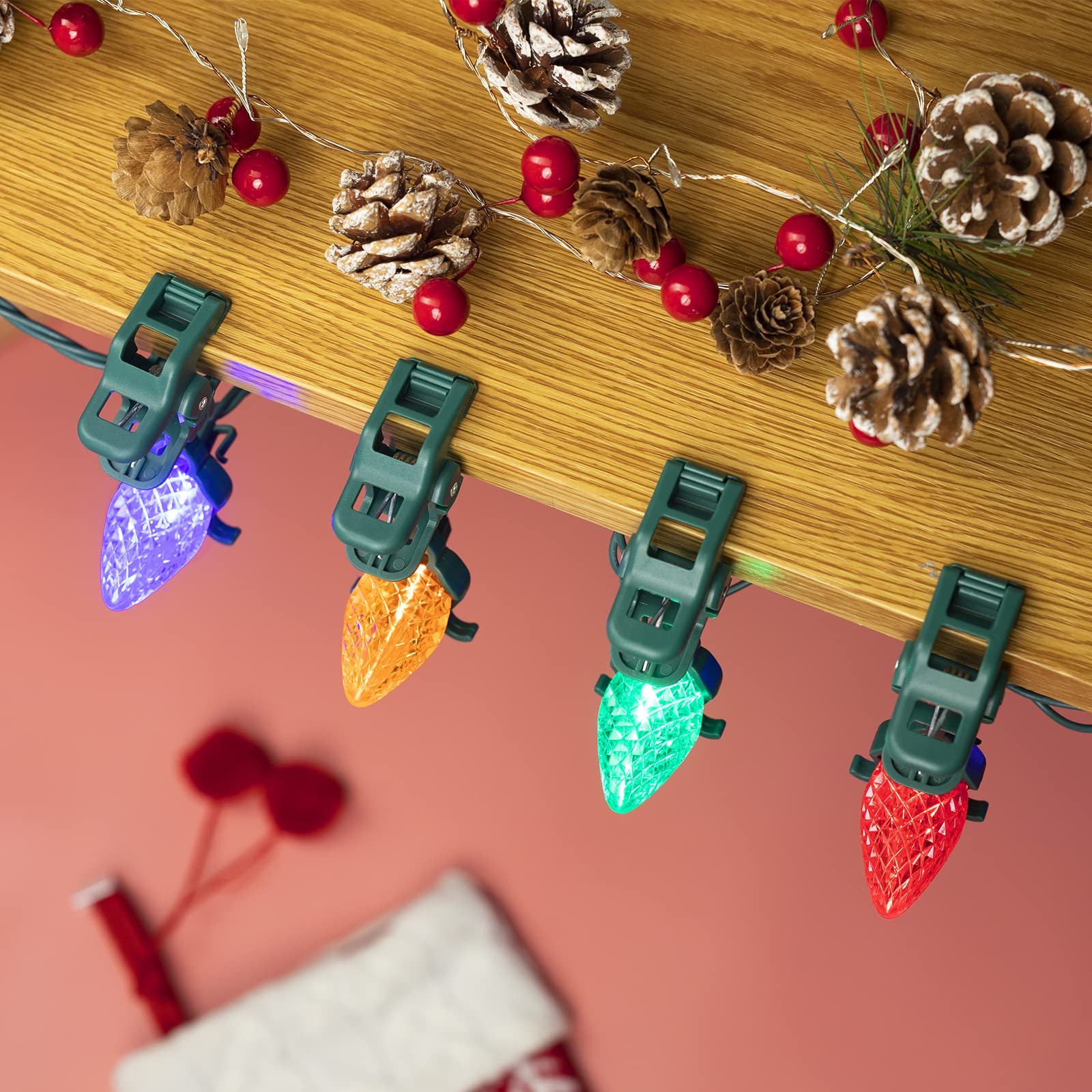 Christmas Upgraded Shingle Clips for C7, C9 Lights