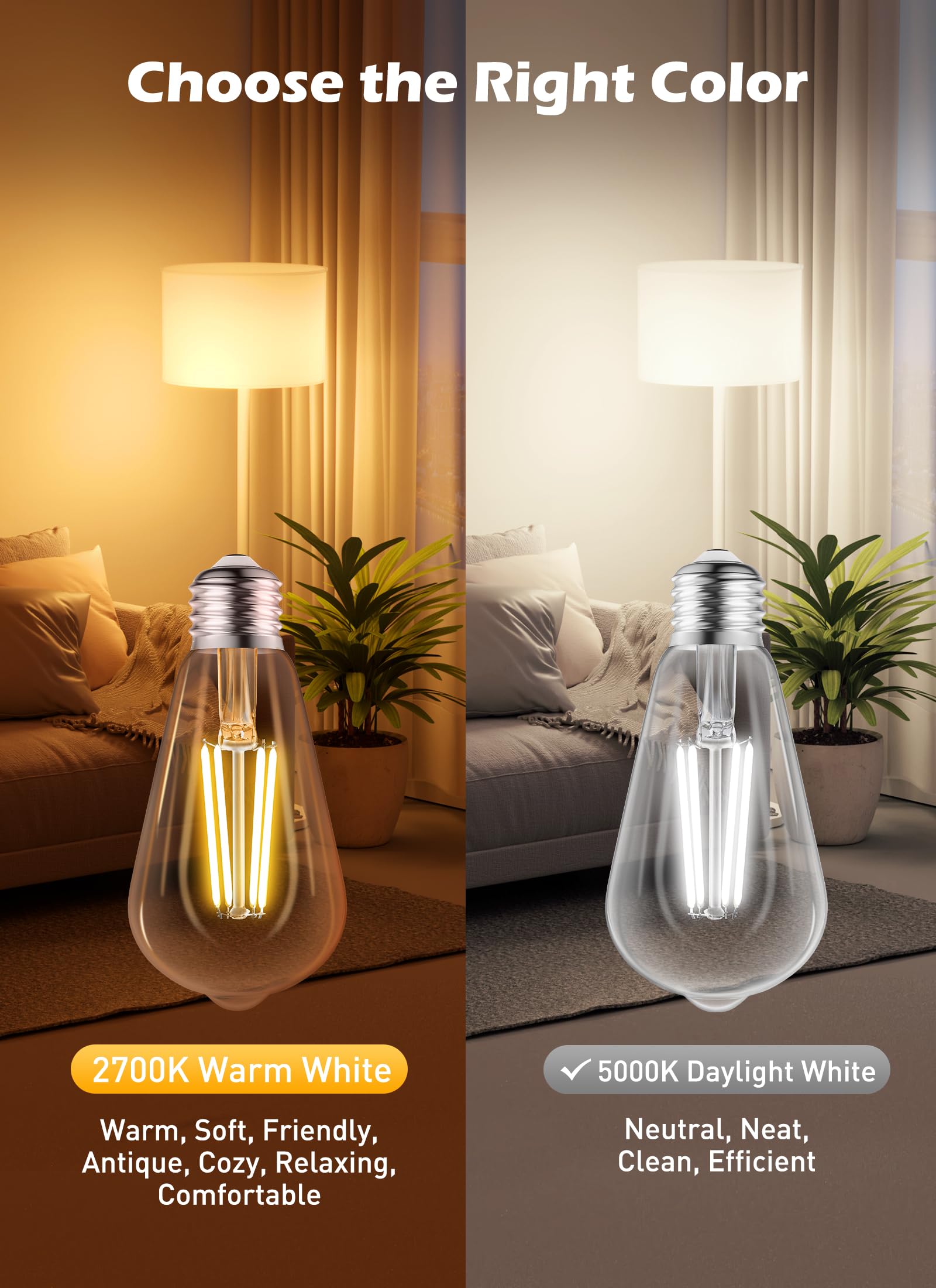 2 Count / LED Bulb / Warm White
